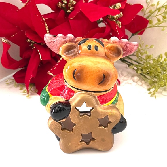 Moose Family Tea light set of 4. - Picture 6 of 7